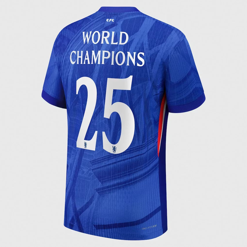 Chelsea Cup Dri-FIT ADV Home Match Shirt 2025-26 with World Champions 25 chest badge