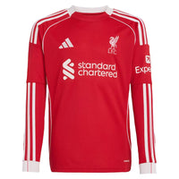 Liverpool Home Long Sleeve Stadium Shirt 2025-26