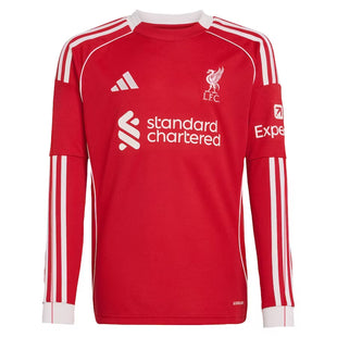 Liverpool Home Long Sleeve Stadium Shirt 2025-26