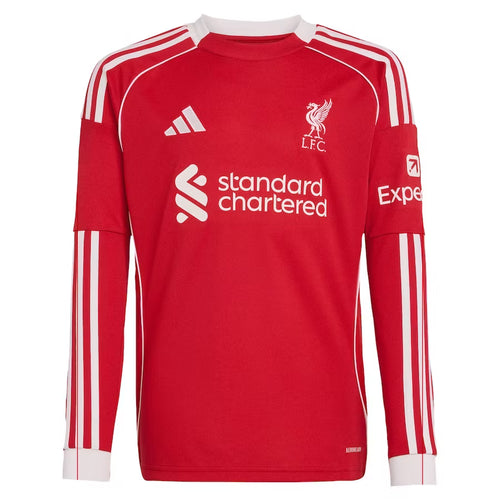 Liverpool Home Long Sleeve Stadium Shirt 2025-26