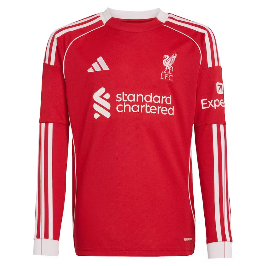 Liverpool Home Long Sleeve Stadium Shirt 2025-26