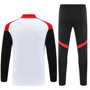 Adult/Kids 2025/2026 Arsenal Half-Pull Training Wear White Football Shirt