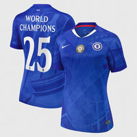 Chelsea Cup Home Stadium Shirt 2025-26 - Womens with World Champions 25 chest badge